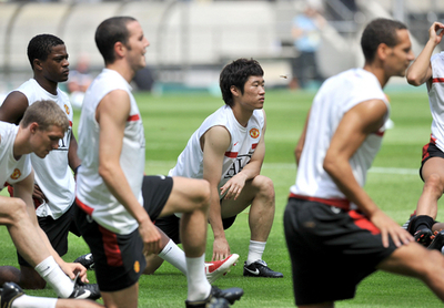 マンチェスター・ユナイテッド FCソウル戦に向けて練習