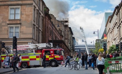 英グラスゴーの歴史的建造物で火災、一部損傷