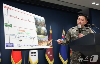 韓国・非武装地帯で58秒間隔の連続爆発、負傷者抱え「20メートルの脱出路」確保