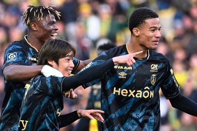 伊東純也が決勝点 スタッド・ランス4位に浮上