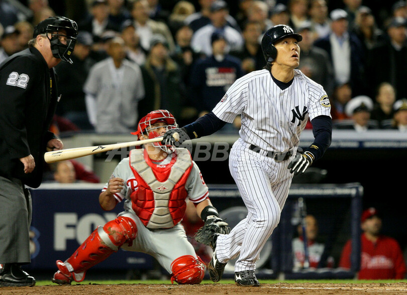 ヤンキースが9年ぶりの頂点 松井秀は6打点でMVPに、MLBワールドシリーズ