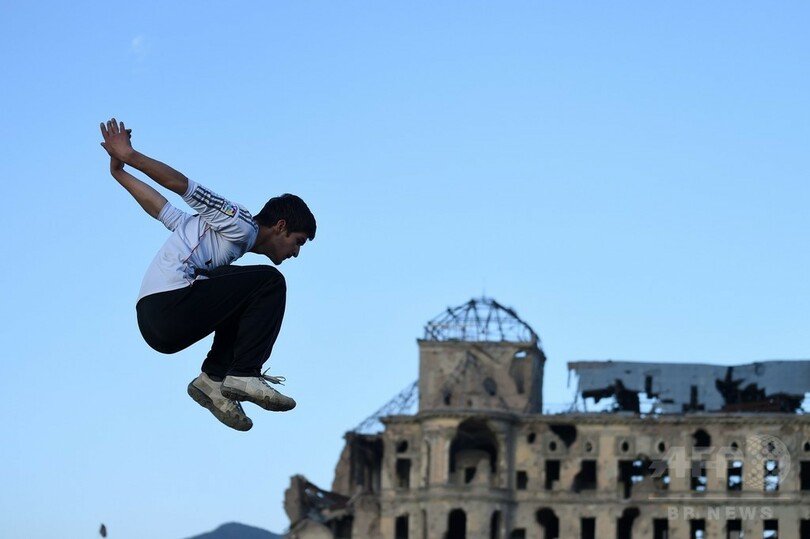 「パルクール」で自由見出す若者たち、アフガニスタン