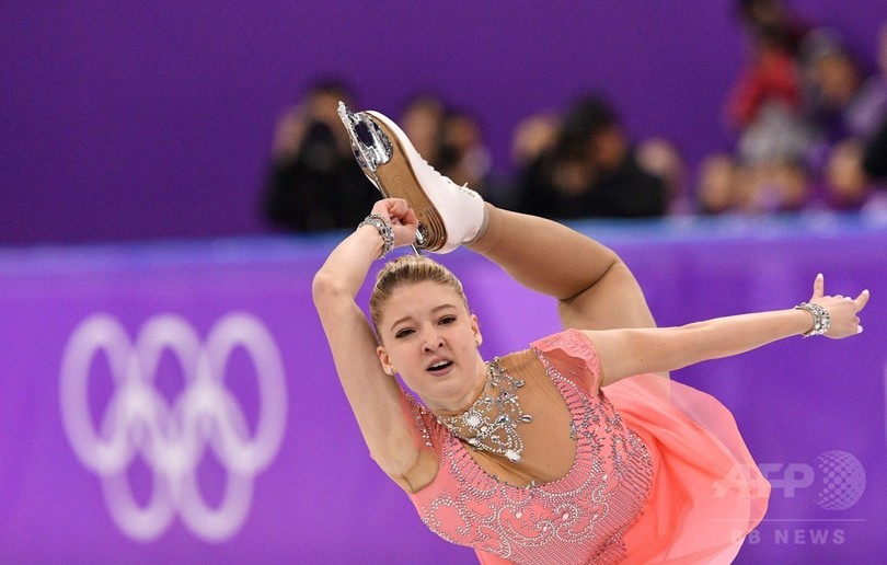 フィギュア女子spで12位のソツコワ 平昌五輪 写真8枚 国際ニュース Afpbb News