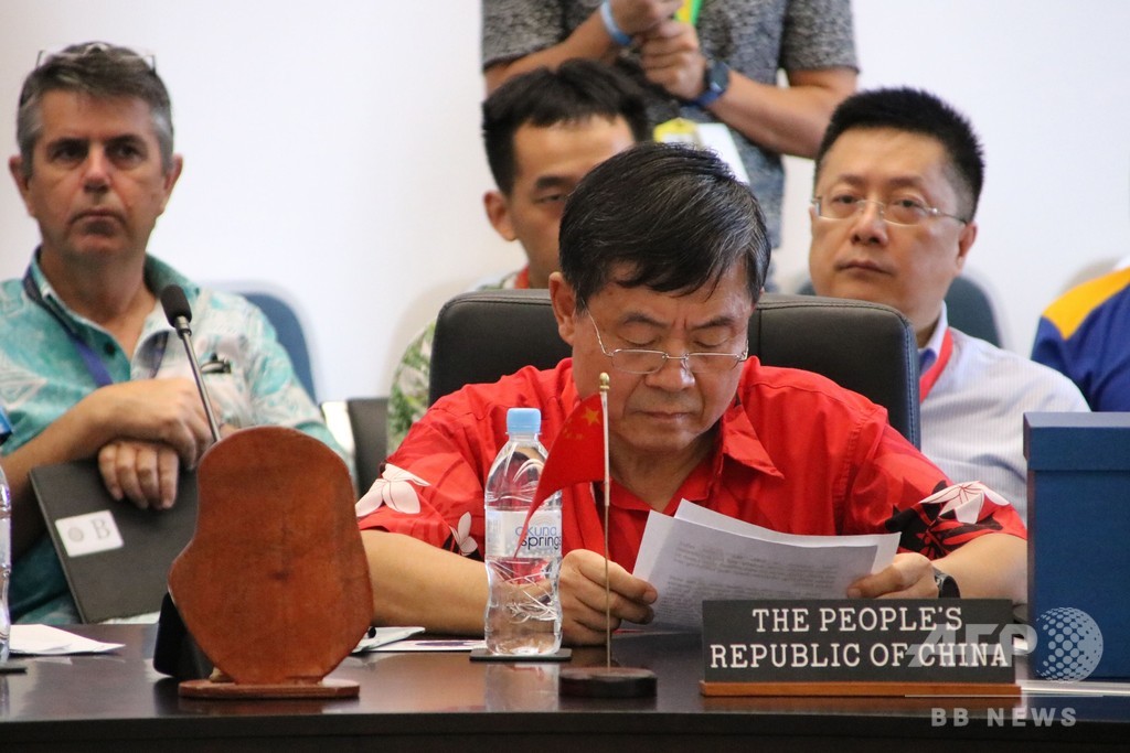 ナウル大統領、中国特使と緊迫したやりとり 「横柄」な振る舞い非難