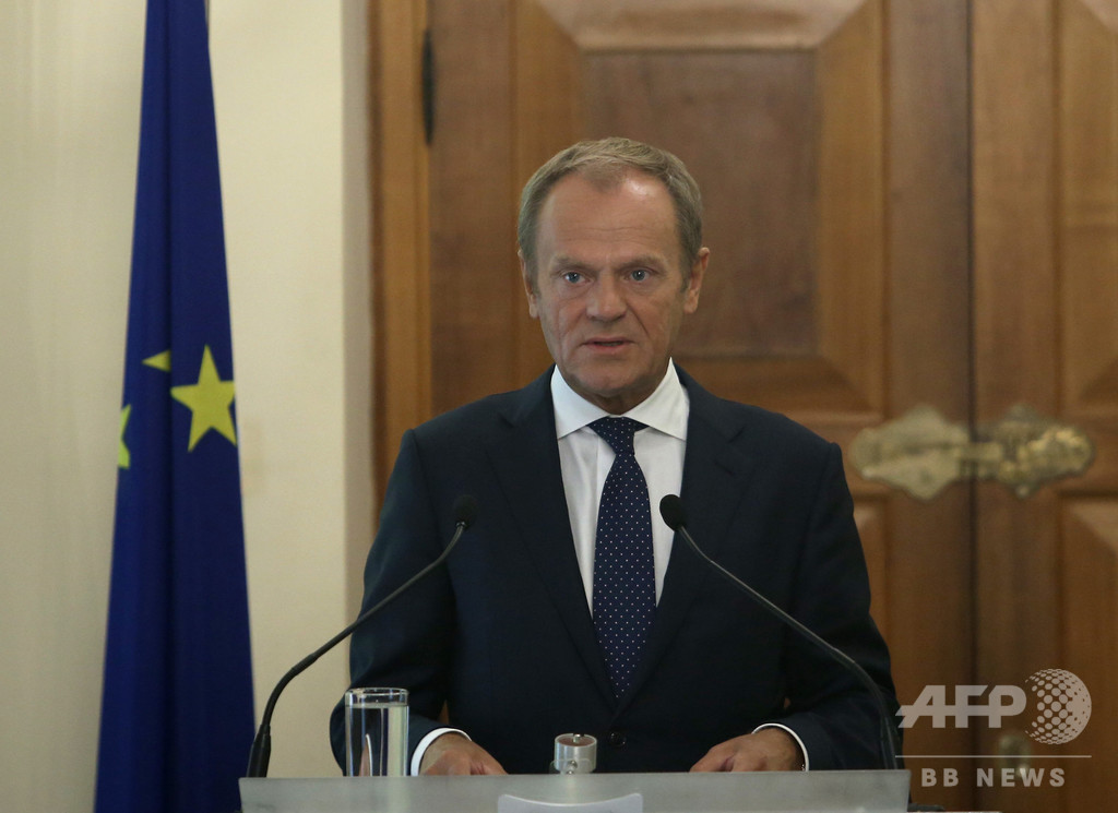EU大統領、英離脱合意の基礎「準備整った」と明言 EU大統領、英離脱合意の基礎「準備整った」と明言