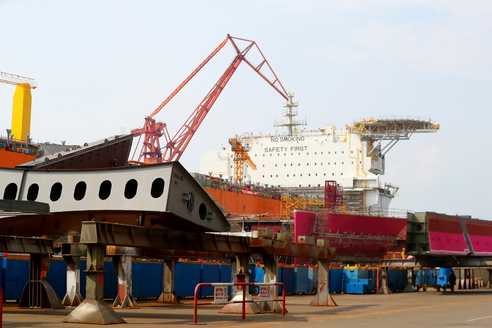 中国造船大手、上海外高橋造船を訪ねて 写真12枚 国際ニュース:AFPBB News