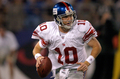 パスで114ヤード・1タッチダウンを記録したジャイアンツのQBイーライ・マニング（%%Eli Manning%%）。(c)AFP/Getty Images Greg Fiume
