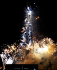 アラブ首長国連邦（UAE）ドバイ（Dubai）の世界一の超高層ビル「ブルジュ・ドバイ（Burj Dubai、正式名ブルジュ・ハリファ（Burj Khalifa））」の落成式（2010年1月4日撮影）。(c)AFP/KARIM SAHIB