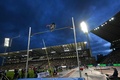 陸上、ダイヤモンドリーグ最終戦ブリュッセル大会、男子棒高跳び。跳躍に臨むアルマンド・デュプランティス（2024年9月13日撮影）。(c)NICOLAS TUCAT/ AFP