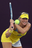 女子テニス、カタール・トータル・オープン（Qatar Total Open 2013）は13日、ドーハ（Doha）でシングルス2回戦が行われ、ハンガリーのティメア・バボス（Timea Babos）は4-6、0-6で大会第6シードのサラ・エラーニ（Sara Errani、イタリア）に敗れた。

リターンを打つティメア・バボス（2013年2月13日撮影）。(c)AFP/AL-WATAN DOHA/KARIM JAAFAR