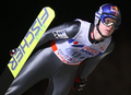 写真は1本目のジャンプに臨むトーマス・モルゲンシュテルン（%%Thomas Morgenstern%%）。(c)AFP/Kazuhiro NOGI