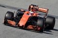 フォーミュラワン、バルセロナ合同テスト最終日に臨むマクラーレン・ホンダのストフェル・バンドーン（2017年3月2日撮影）。(c)AFP/JOSE JORDAN