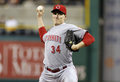米大リーグ（MLB）、シンシナティ・レッズ（Cincinnati Reds）のホーマー・ベイリー（Homer Bailey）が28日、ピッツバーグ・パイレーツ（Pittsburgh Pirates）戦に先発登板し、チームでは24年ぶりとなるノーヒットノーランを達成した。試合はレッズが1-0で勝利している。

ピッツバーグ・パイレーツ戦に先発登板するシンシナティ・レッズのホーマー・ベイリー（2012年9月28日撮影）。(c)AFP/Getty Images/Justin K. Aller