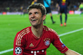 サッカー欧州チャンピオンズリーグ（UEFA Champions League 2012-13）は1日、準決勝第2戦が行われ、バイエルン・ミュンヘン（Bayern Munich）が3-0でFCバルセロナ（FC Barcelona）に勝利し、2試合合計スコア7-0で4年間で3度目となる決勝に進出した。

試合後に笑顔を見せるバイエルン・ミュンヘンのトーマス・ミュラー（Thomas Muller、2013年5月1日撮影）。(c)AFP/JAVIER SORIANO