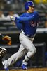 ニューヨーク・ヤンキースとのオープン戦で打席に臨むシカゴ・カブスの福留孝介（%%Kosuke Fukudome%%）。（2009年4月3日撮影）(c)AFP/Getty Images/Chris McGrath