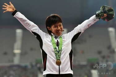 萩原が陸上女子1万mで銅メダル、アジア大会 写真5枚 国際ニュース
