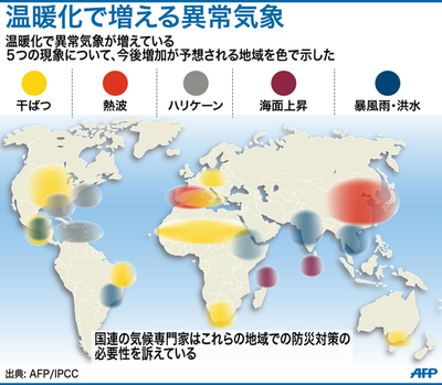 気候変動で加速する異常気象、「リスクどこにでもある」とIPCC