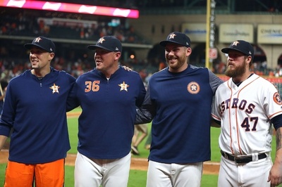 アストロズ、4投手の継投で無安打無得点を達成