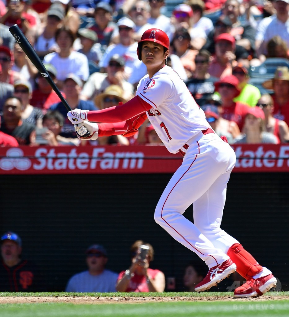 大谷が4番で先発出場 初クリーンアップで1安打 写真2枚 国際ニュース Afpbb News