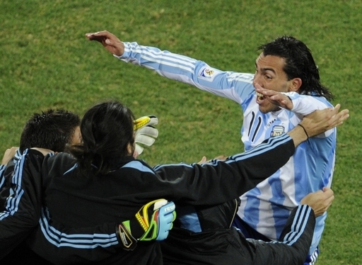 アルゼンチン、メキシコ下し8強 テベス2得点 W杯 写真27枚 国際