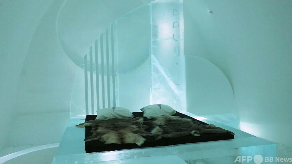 字幕：氷でできた「アイスホテル」 今冬もオープン 写真1枚 国際ニュース：AFPBB News