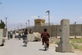米軍の撤収が完了したアフガニスタンの首都カブール北郊のバグラム空軍基地（2021年7月2日撮影）。(c)Zakeria HASHIMI / AFP