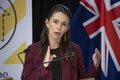 ニュージーランドの首都ウェリントンで記者会見するジャシンダ・アーダーン首相（2020年4月27日撮影）。(c)Mark Mitchell / POOL / AFP