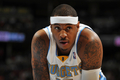 09-10NBA、ニューヨーク・ニックス（%%New York Knicks%%）戦に出場するデンバー・ナゲッツ（%%Denver Nuggets%%）のカーメロ・アンソニー。（2009年11月27日撮影）(c)AFP/Getty Images/NBAE/Garrett W. Ellwood