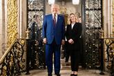 イタリアのメローニ首相、トランプ氏邸を訪問