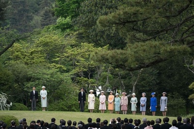 Japan royal family holds spring garden party in Tokyo