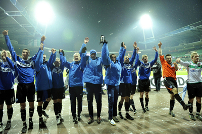 ビーレフェルト アウェーでブレーメンに勝利