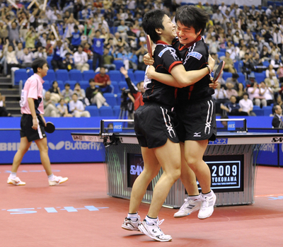 水谷／岸川組 準決勝進出を果たしメダルが確定、世界卓球