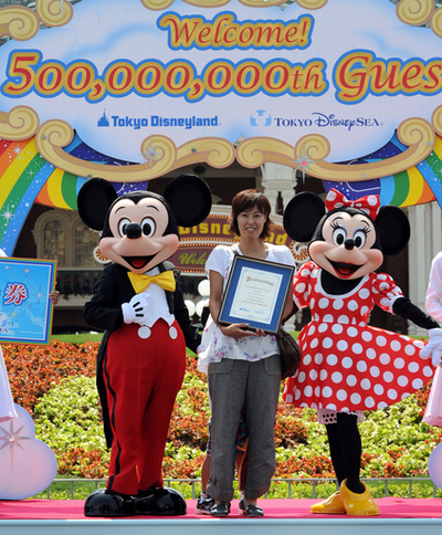 東京ディズニー、入園者5億人突破