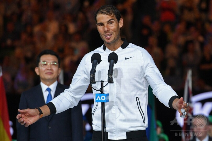 全豪準Vのナダル「悲しくはない」 自信を胸に今季の活躍誓う