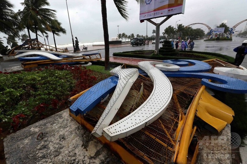 台風23号、APEC控えたベトナムを直撃 27人死亡
