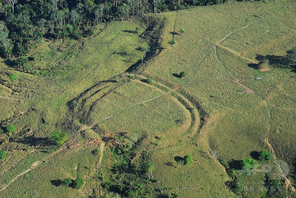 アマゾン熱帯雨林に謎の円形溝、古代の開拓跡か 研究 写真1枚 国際