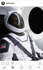 新型宇宙服の写真が投稿された、イーロン・マスク氏のインスタグラム・アカウントのスクリーンショット（2017年8月23日投稿）。(c)AFP/ELON MUSK/SPACEX