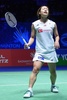 バドミントン、全英オープン、女子シングルス準決勝。試合に臨む奥原希望（2020年3月14日撮影）。 (c)Oli SCARFF / AFP