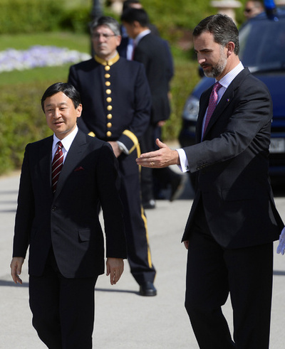 スペイン訪問中の皇太子さま、歓迎式典にご出席