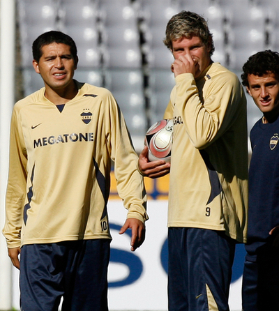 ボカ・ジュニアーズ 決勝戦に向け練習を行う