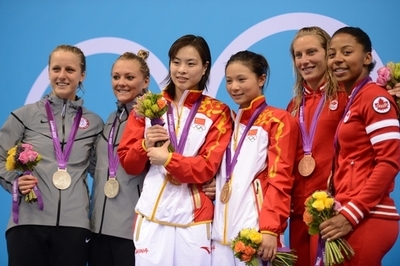 中国ペアが飛び込み女子3メートルシンクロで金メダル