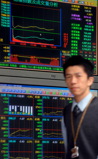 米発株安、台湾市場にも波及 - 台湾