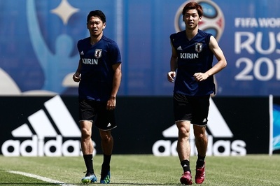 ポーランド戦控える日本代表、カザニでトレーニング