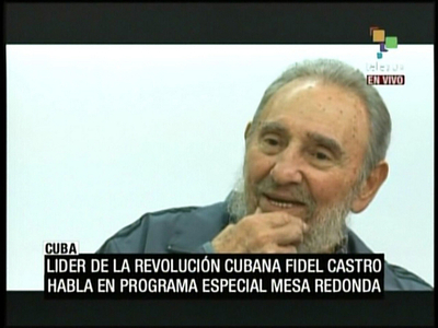 カストロ氏、約1年ぶりにテレビ出演 中東問題など持論を展開