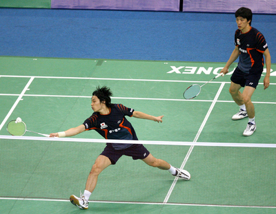 池田／坂本組 男子ダブルス準決勝で敗退