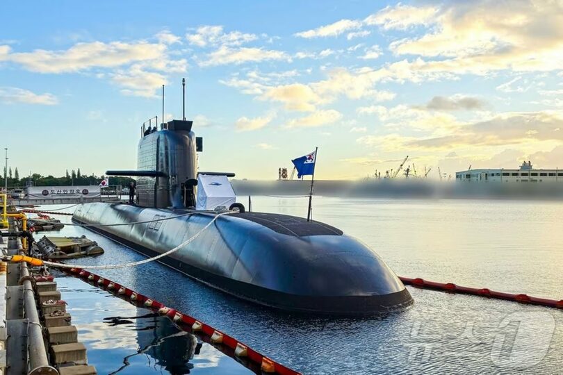 韓国海軍の3000トン級潜水艦1番艦「島山安昌浩」（SS-Ⅲ）(c)news1