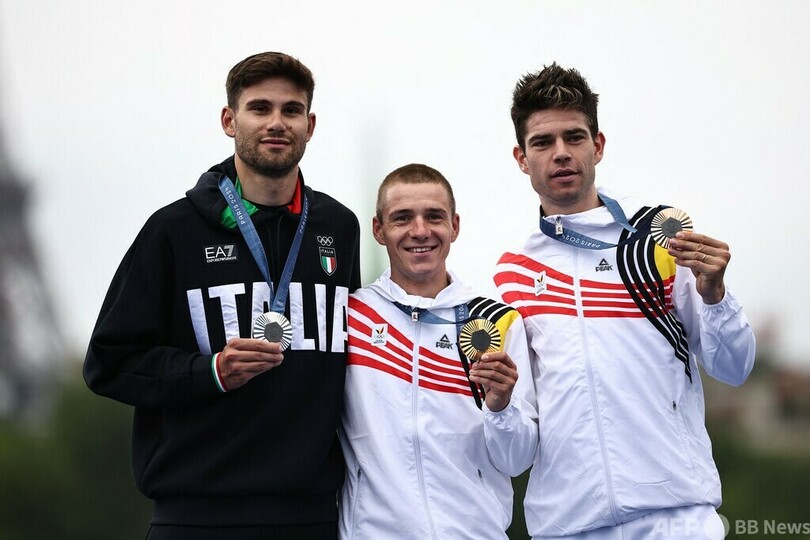 エベネプールとブラウンが金 パリ五輪・自転車個人TT