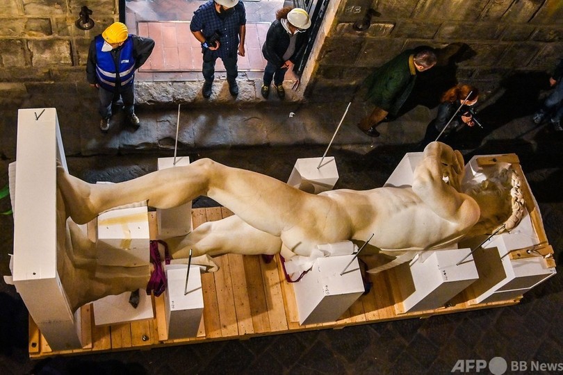ミケランジェロのダビデ像 3dプリンターで実物大複製 重量1 10に 写真17枚 国際ニュース Afpbb News