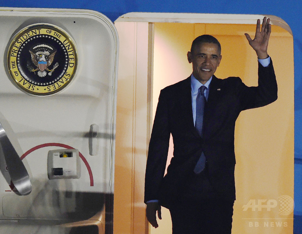 オバマ大統領、日本に到着 写真3枚 国際ニュース：AFPBB News