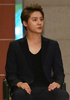 韓国・ソウルで行われた、「FC SMILE」の創立式典に臨む、アイドルグループ「JYJ」のキム・ジュンス（2015年8月10日撮影）。(c)STARNEWS